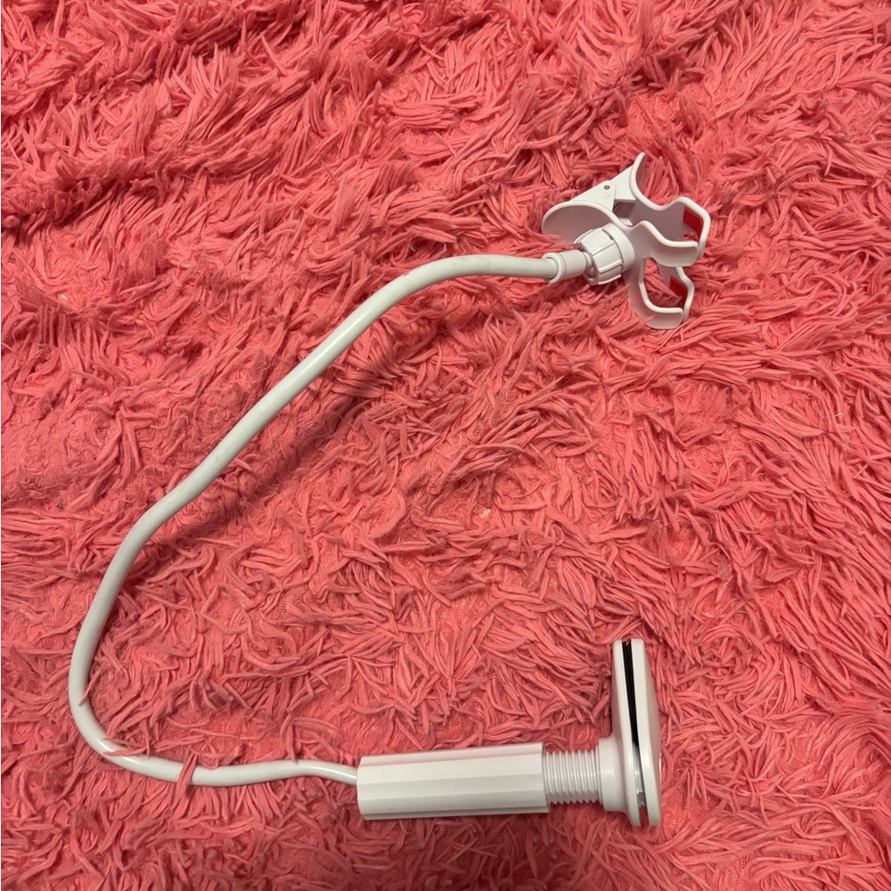 White Adjustable Phone Holder